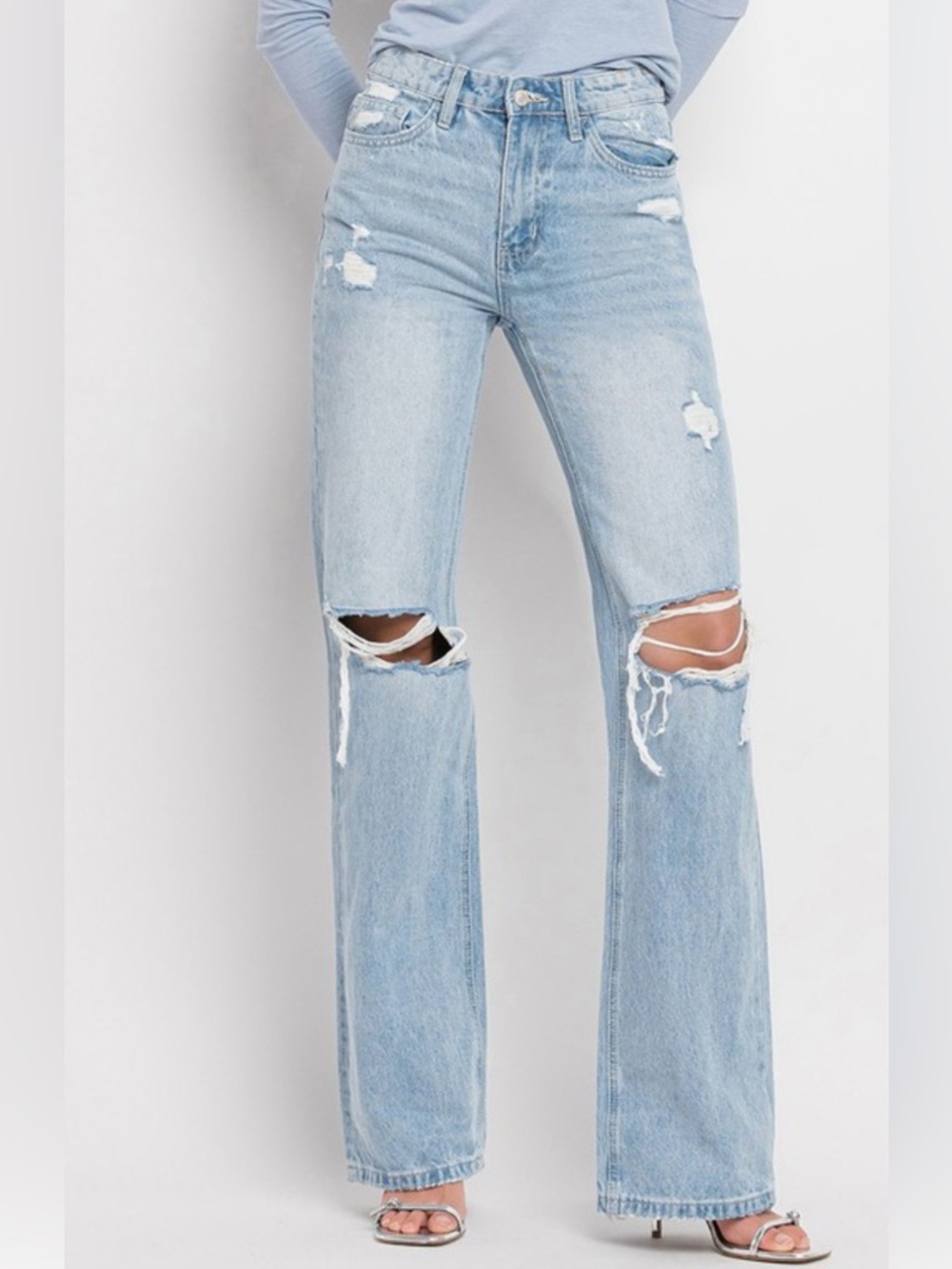 Vervet Leslie wide leg denim